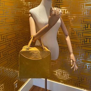 Tory Burch Suede Alexa Satchel Handbag